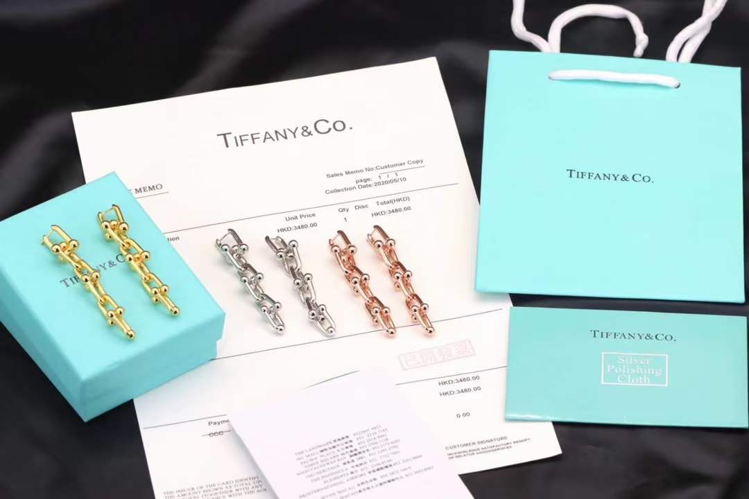 Tiffany & Co. Tiffany&Co. hardwear系列 U型竹节耳环