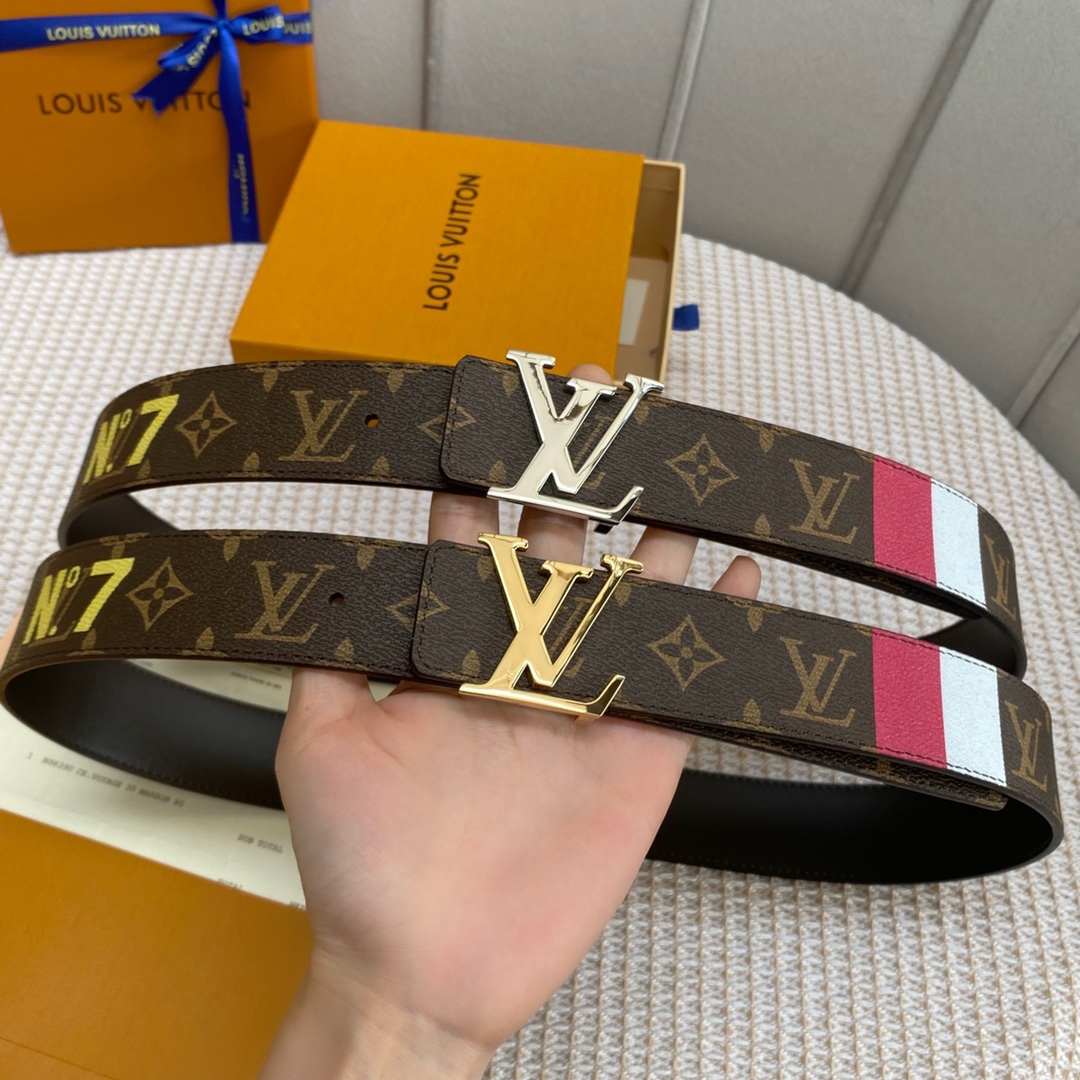 Louis Vuitton Belts Luxury Fake
 Printing Calfskin Cowhide