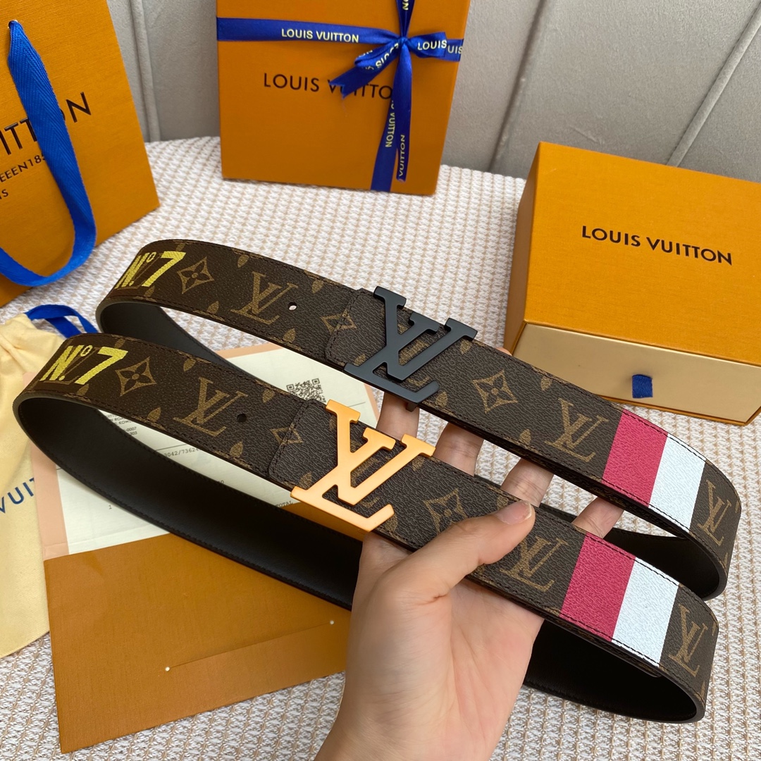 AAA+
 Louis Vuitton Belts Printing Calfskin Cowhide