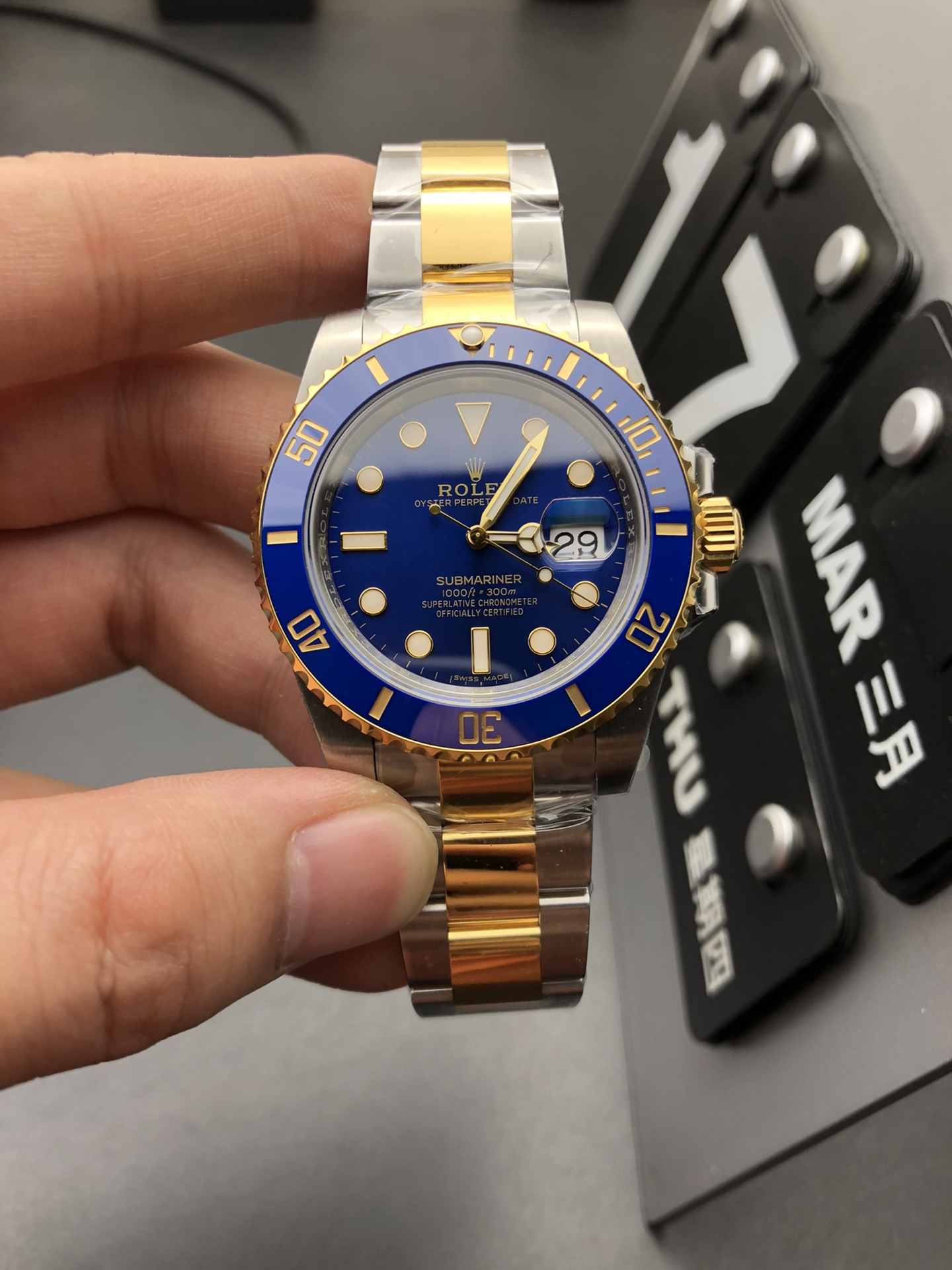 Rolex 3135间金蓝鬼