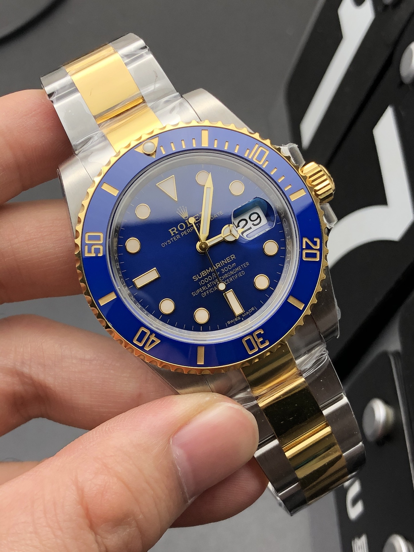 Rolex 3135间金蓝鬼