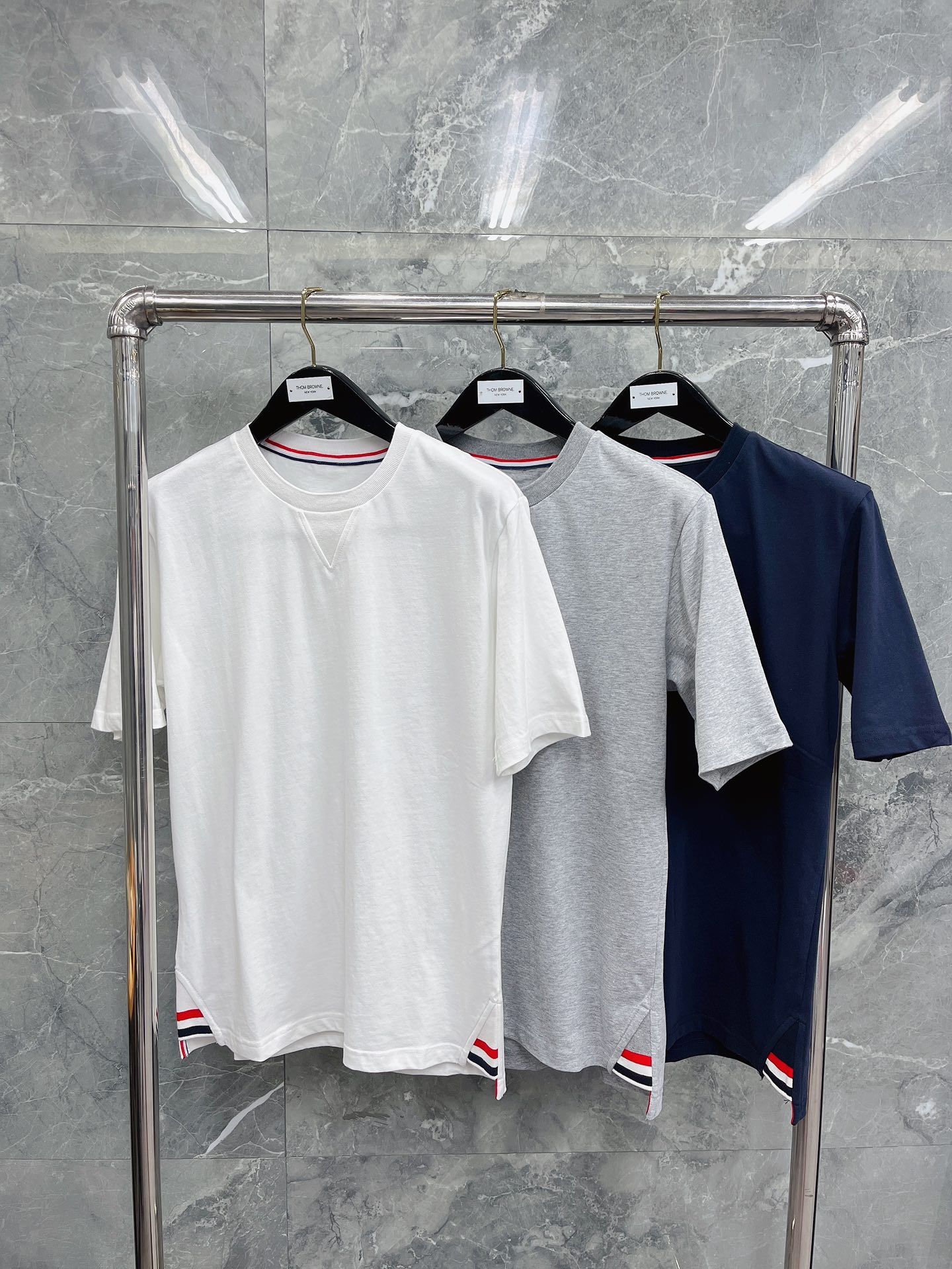 톰브라운 코튼 오버핏 반팔 티셔츠 40449 Thom Browne T Shirt