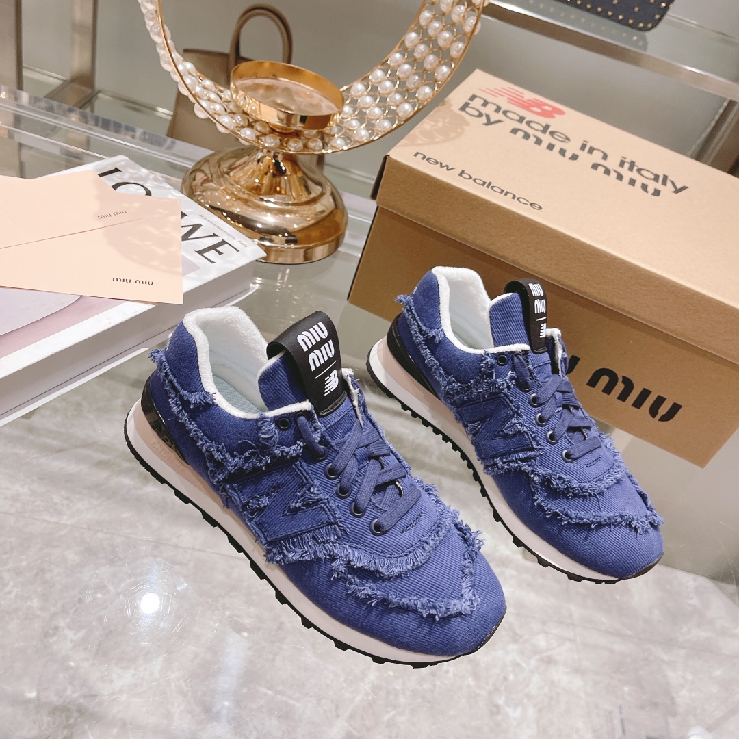 . "Exclusiva versión superior" 2022 primavera y el verano de la última ráfaga de Miumiu x New Balanc