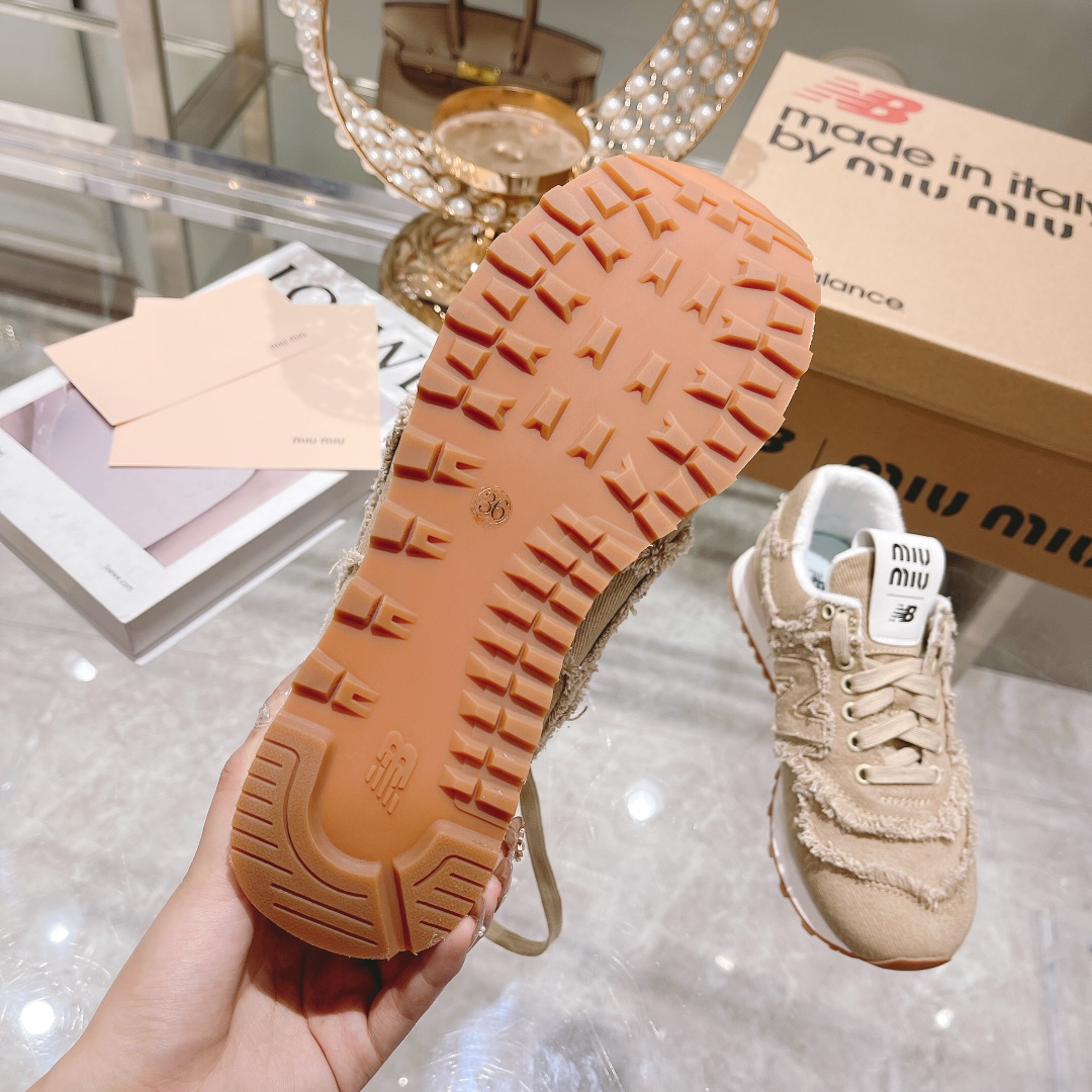. "Exclusiva versión superior" 2022 primavera y el verano de la última ráfaga de Miumiu x New Balanc
