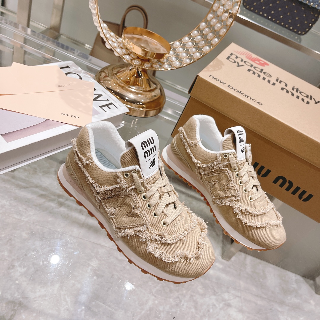 . "Exclusiva versión superior" 2022 primavera y el verano de la última ráfaga de Miumiu x New Balanc