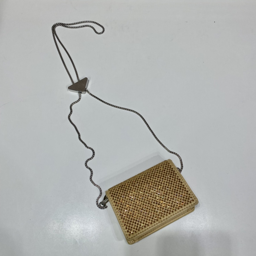 PRADA普拉达项链水晶小包1MR024