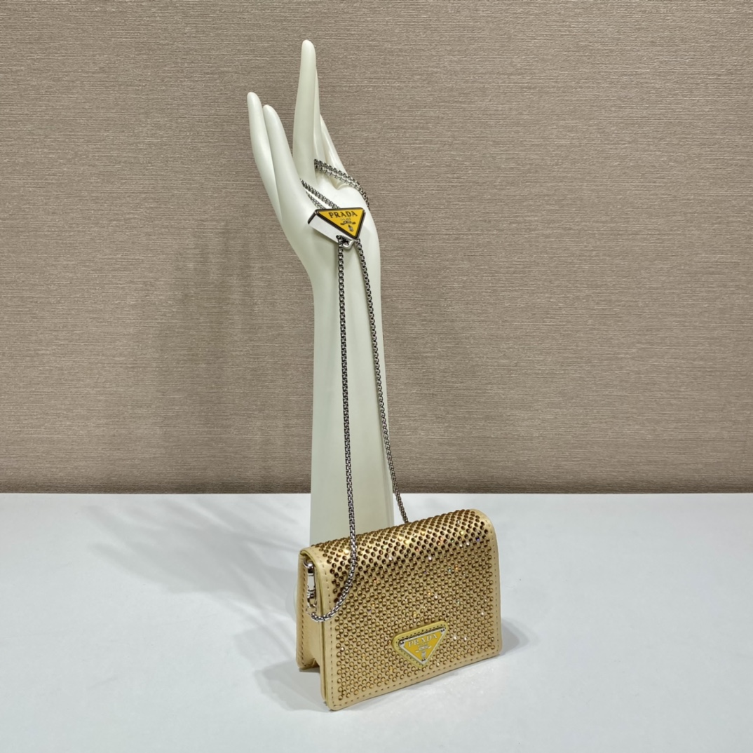 PRADA普拉达项链水晶小包1MR024