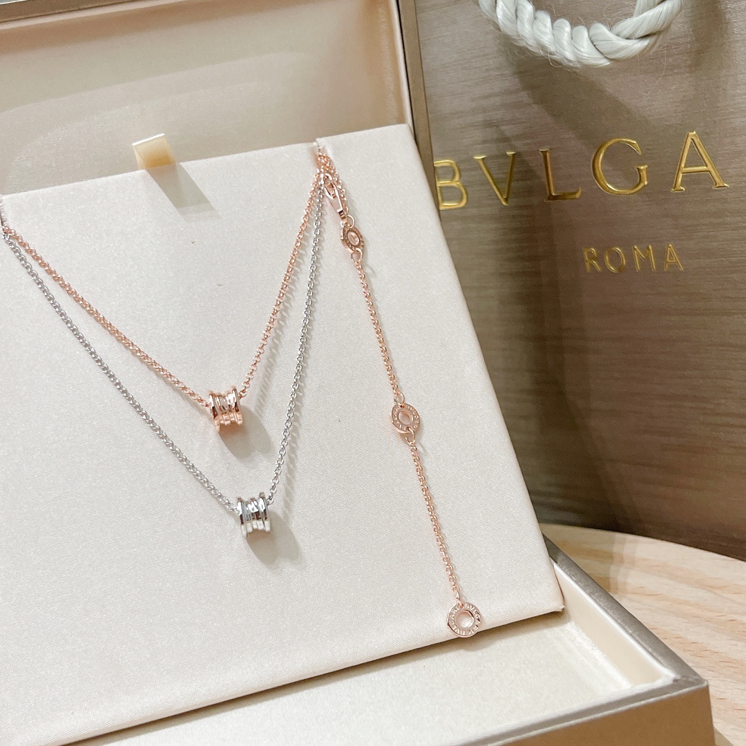 Bvlgari Jewelry Necklaces & Pendants Platinum Rose Gold 925 Silver