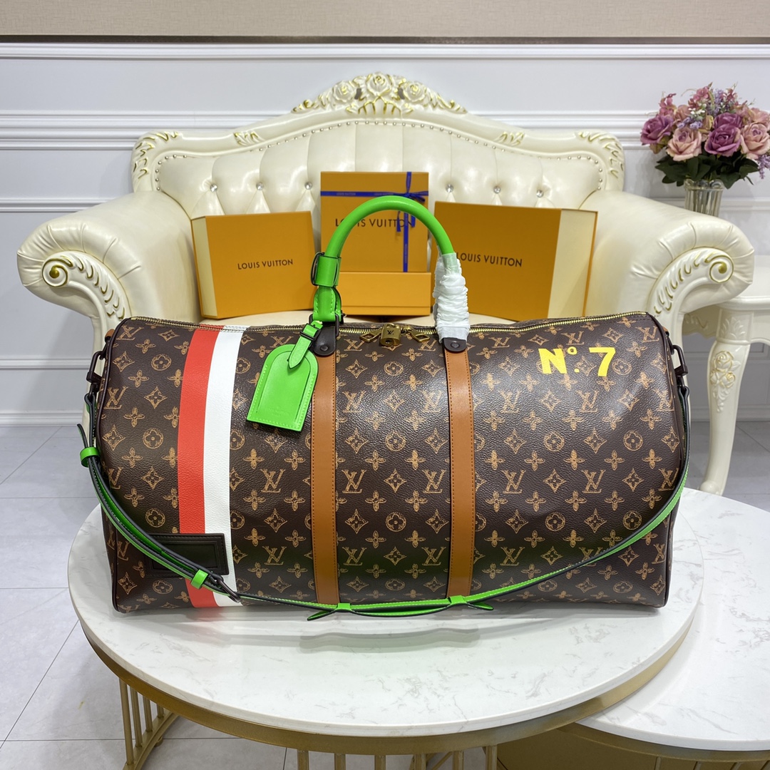 Louis Vuitton LV Keepall Travel Bags Monogram Canvas