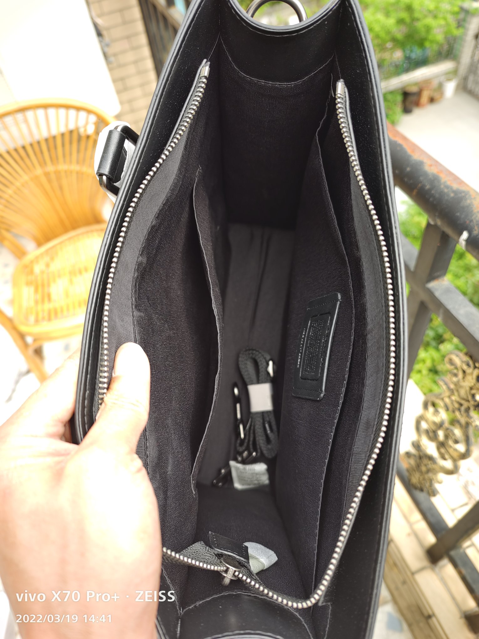 Coach 新款男包VARSITY条纹GRAHAM托特包黑色c3232单肩斜挎手提公文包6707卡其，尺寸35.37.8