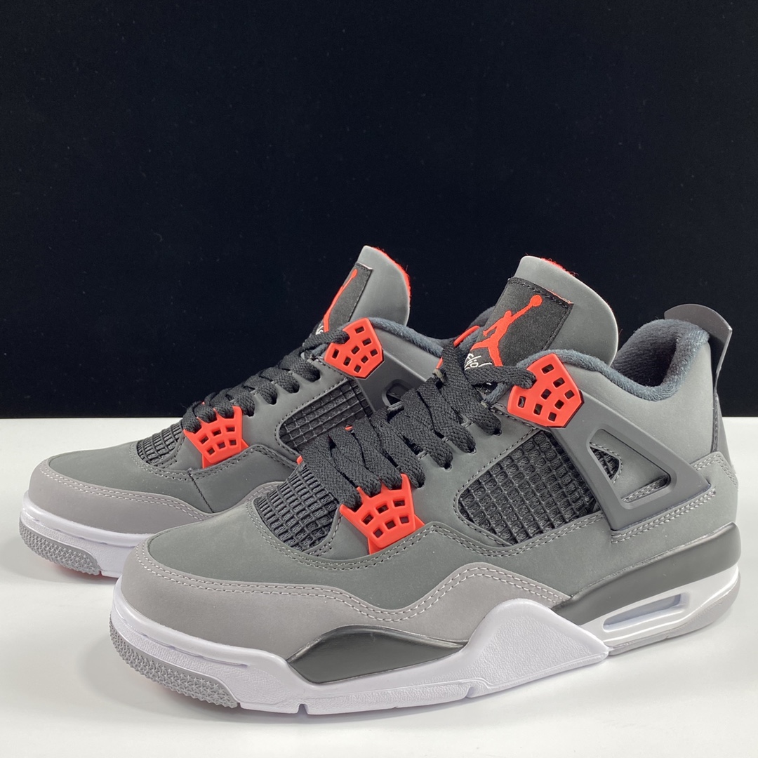 福利特价AirJordan4InfraredAJ4黑灰红红外线篮球鞋DH6927-061尺码40.5-4