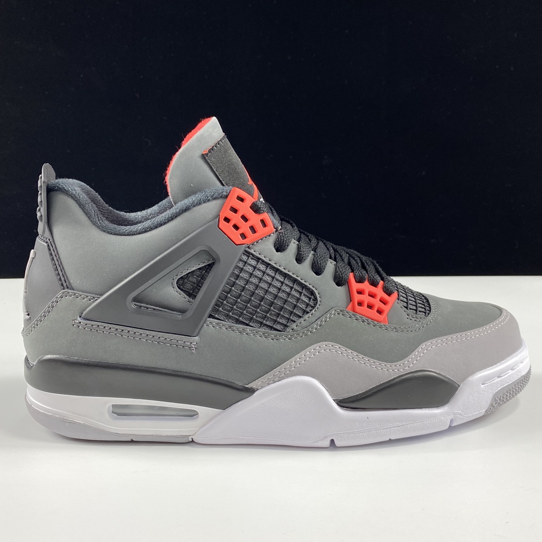 福利特价AirJordan4InfraredAJ4黑灰红红外线篮球鞋DH6927-061尺码40.5-4