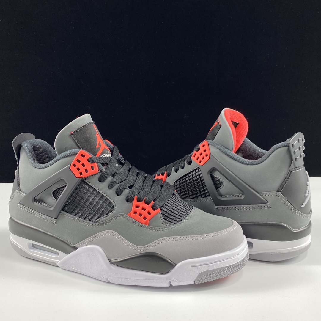 福利特价AirJordan4InfraredAJ4黑灰红红外线篮球鞋DH6927-061尺码40.5-4