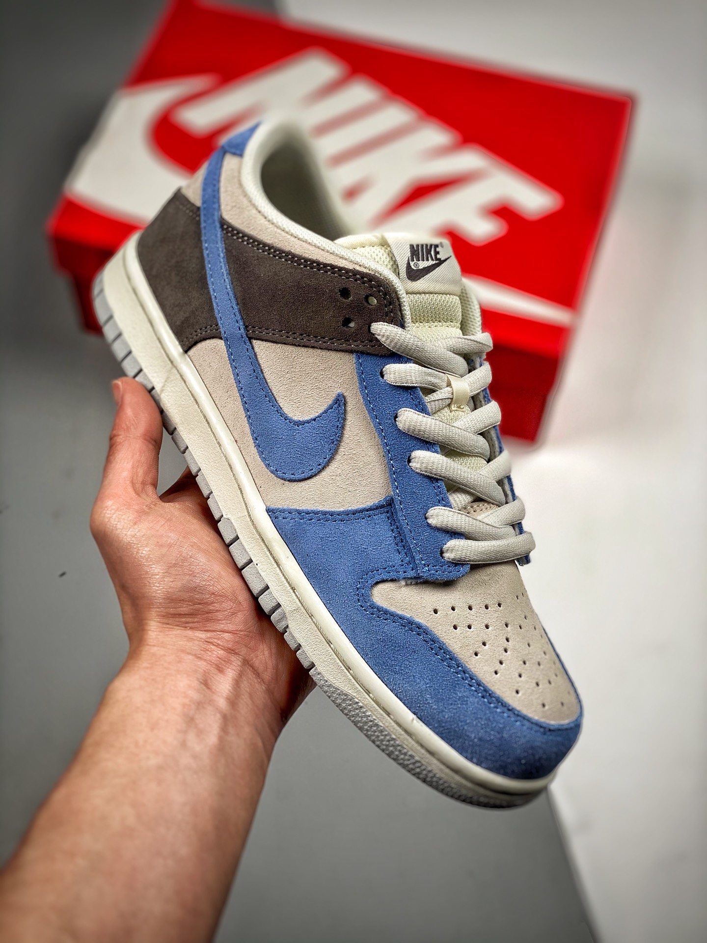 NK Dunk Low gris azulado, producción original pura de fábrica grande, fotos reales de estreno, material de primera capa…