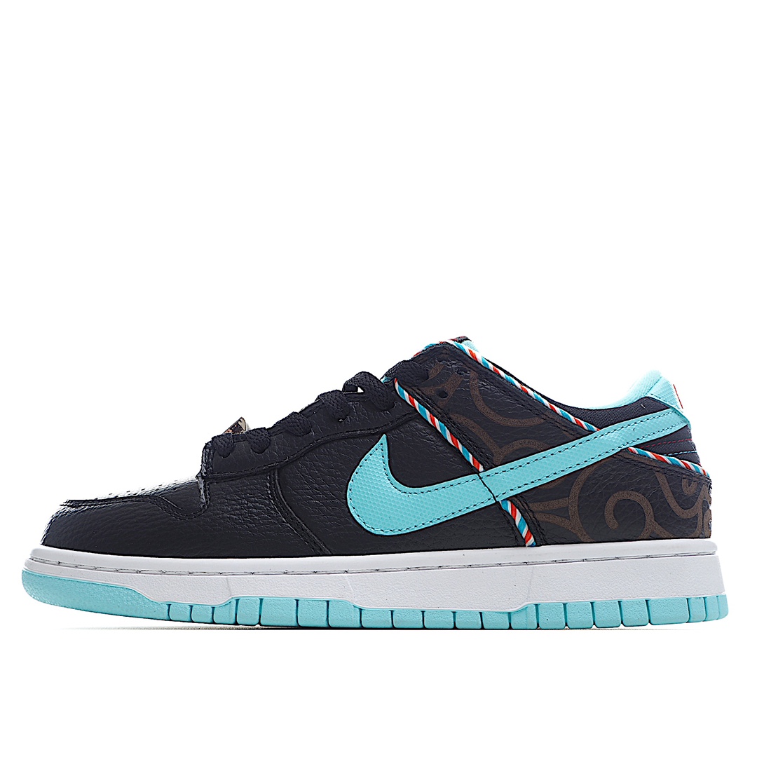 H0 NK Air Jordan 1 Low OG SP”Black/Mint Blue”AJ1乔丹一代经典低帮文化百搭休闲运动篮球鞋“TS联名闪电黑薄荷蓝倒钩”