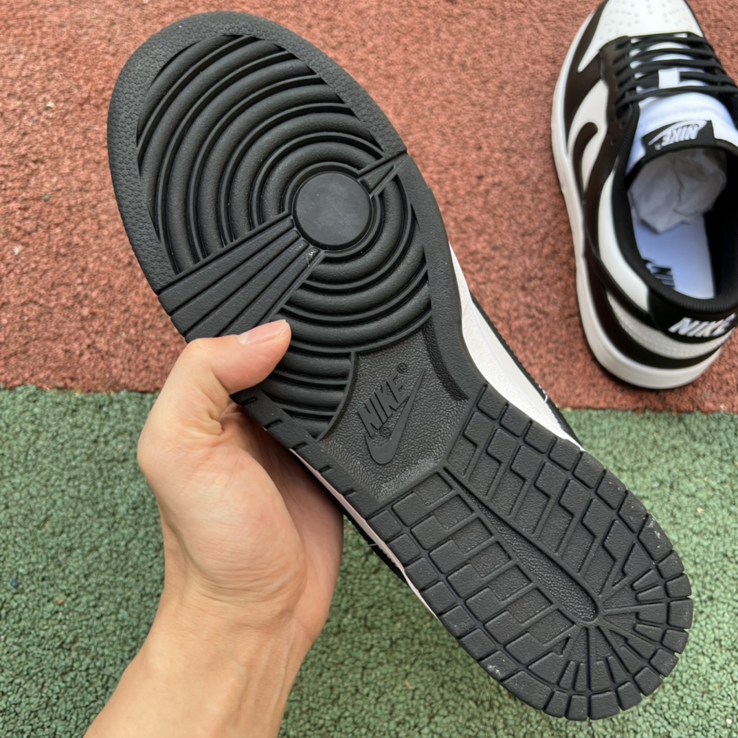 Dunk黑白尺码36-47.5高质量品质NikeDunkLowRetroBlack耐克黑白熊猫男女同款板