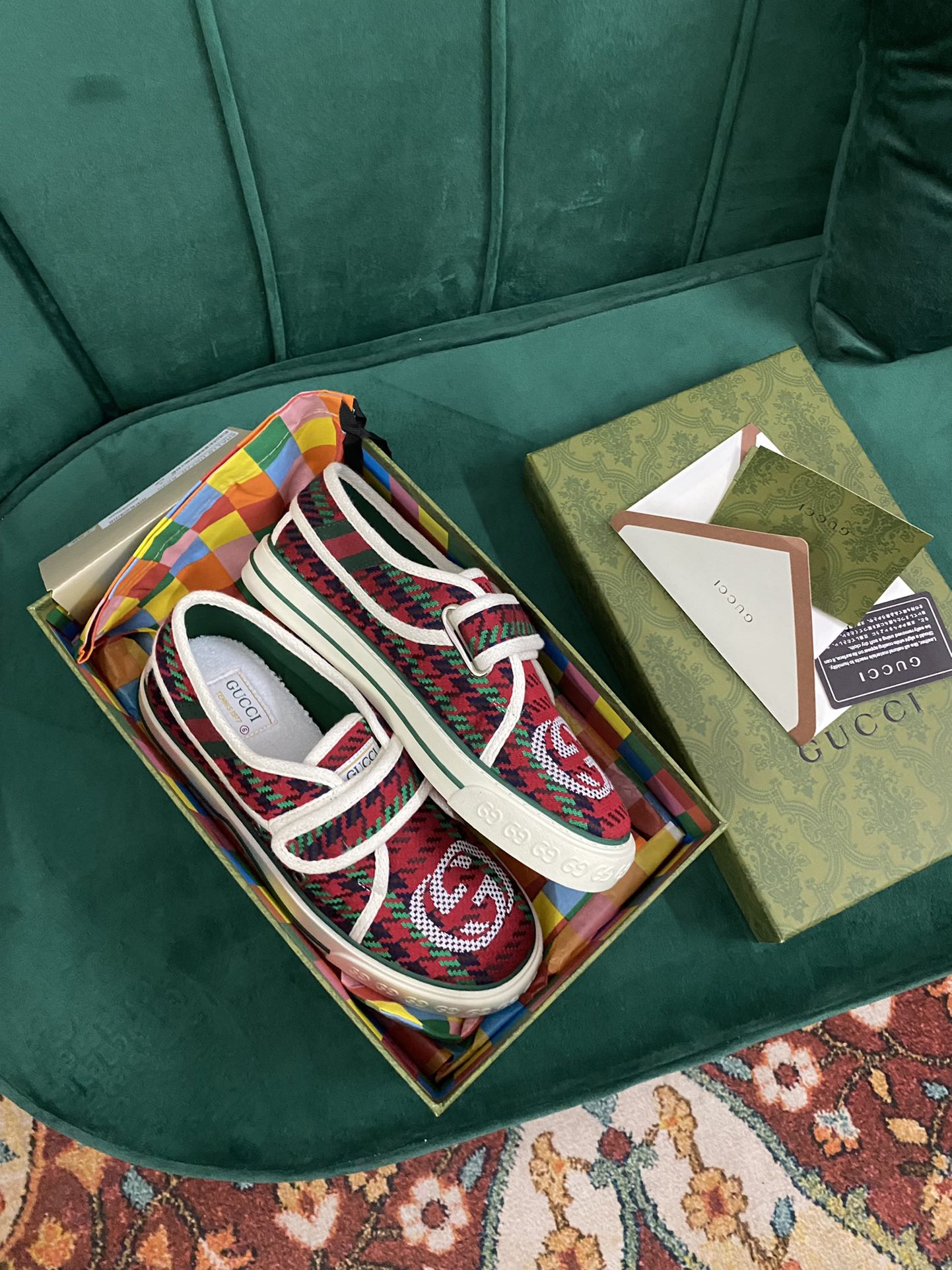 Versión superior. ¡Llegada Gucci tenis 1977 serie clásica izquierda zapatos de lona ...2022 modelos 