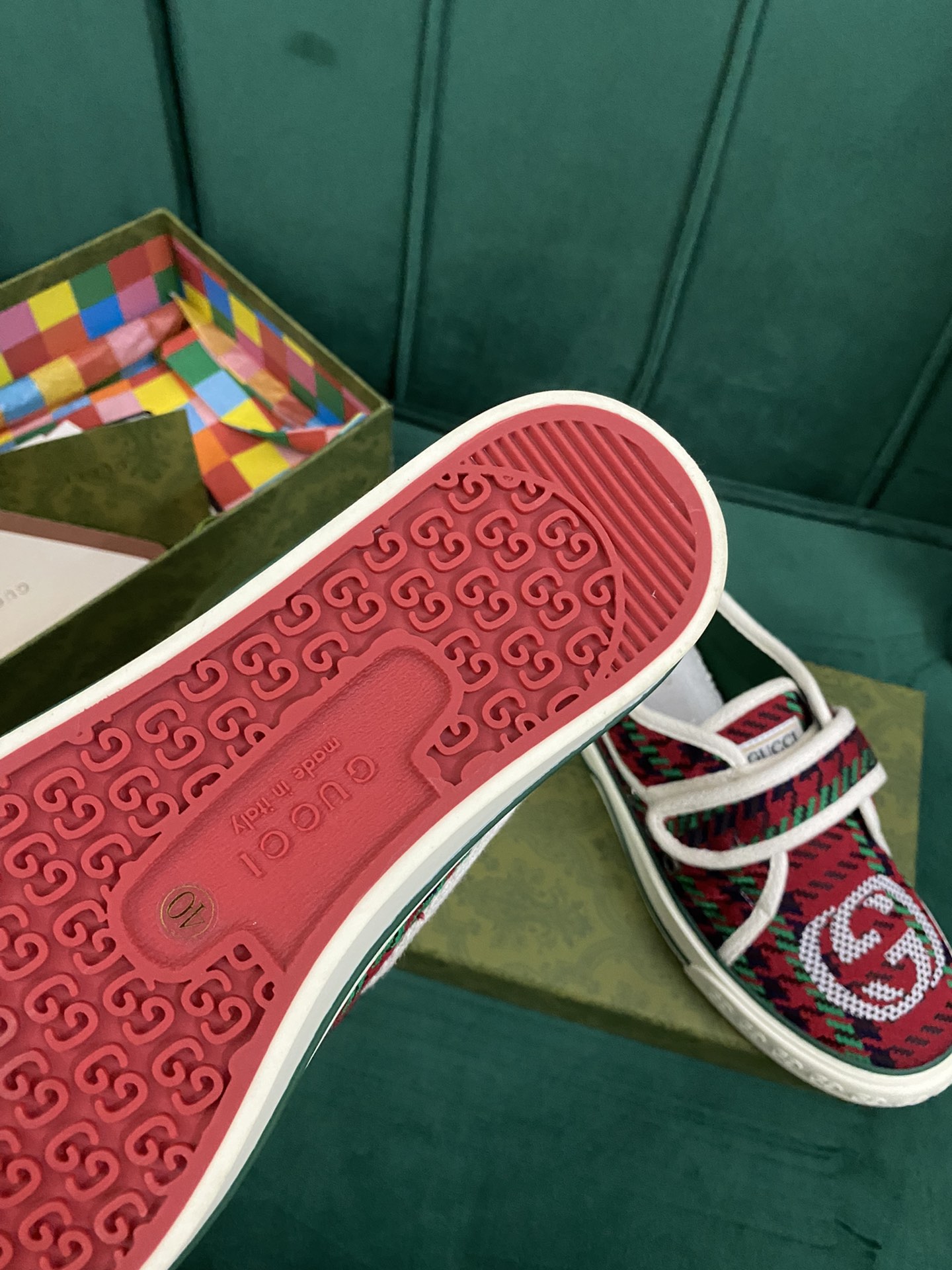 Versión superior. ¡Llegada Gucci tenis 1977 serie clásica izquierda zapatos de lona ...2022 modelos 