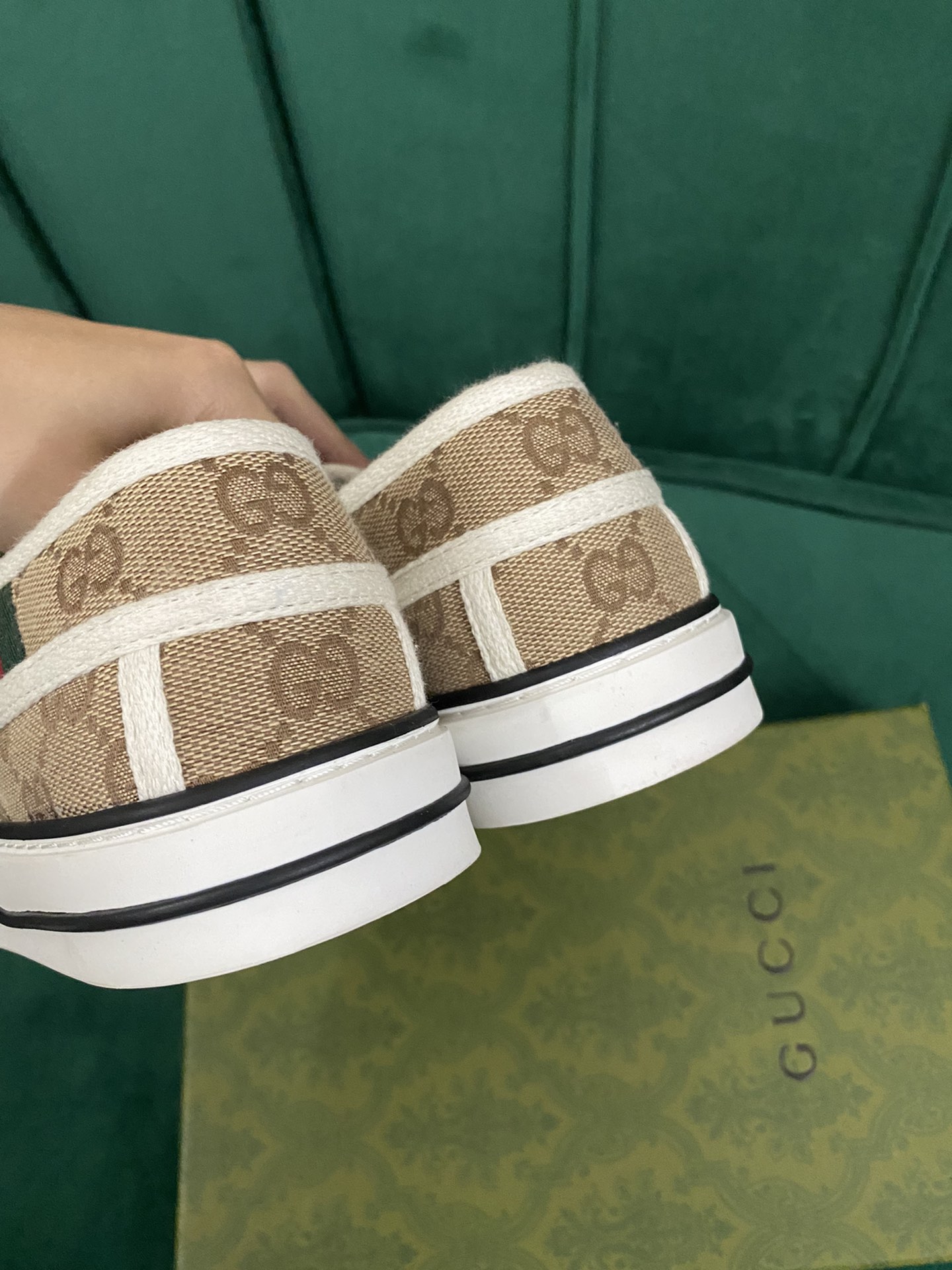 versión superior. ¡Llegada Gucci tenis 1977 clásico lefthandel serie zapatos de lona ...2022 modelos