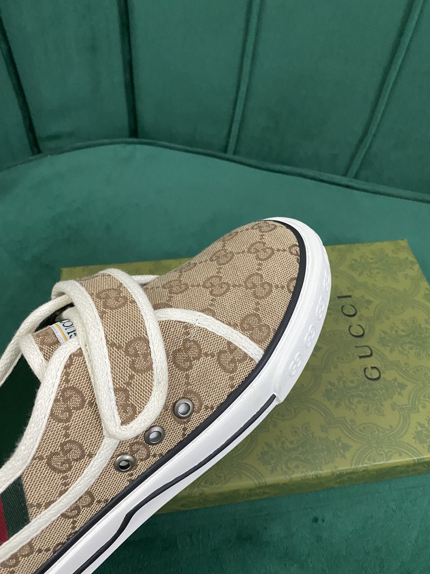 versión superior. ¡Llegada Gucci tenis 1977 clásico lefthandel serie zapatos de lona ...2022 modelos