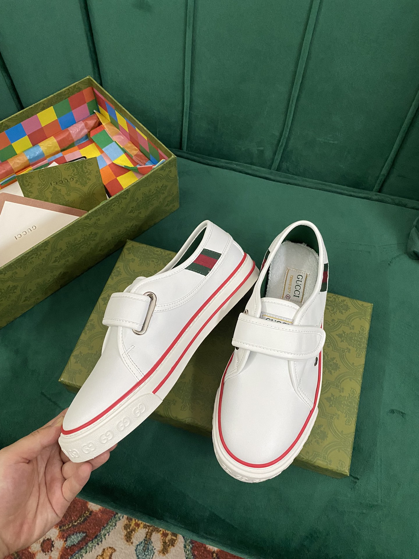 versión superior. ¡Llegada Gucci tenis 1977 clásico lefthandel serie zapatos de lona ...2022 modelos