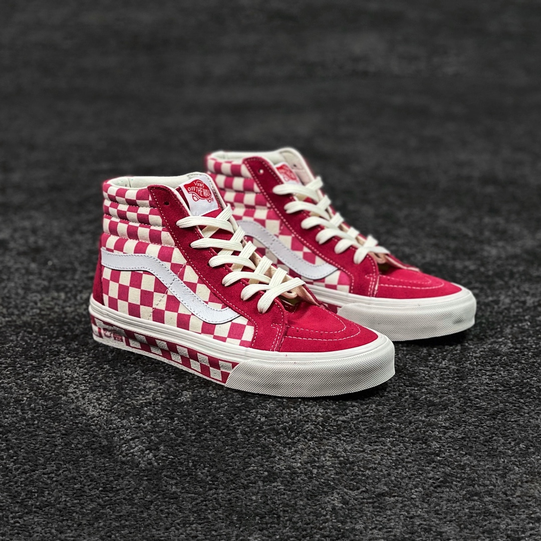 G0 Vans SK8-Hi Vault OG 安纳海姆 白红棋盘格