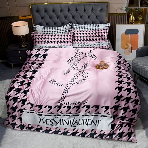 Yves Saint Laurent Washed Silk Bedding Set, Luxury Soft Bed Sheets, Cool and Breathable 1 Yves Saint Laurent Washed Silk Bedding Set, Luxury Soft Bed Sheets, Cool and Breathable