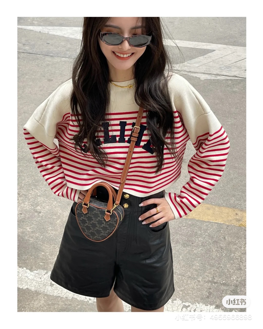 CELINE 2022年情人节限量新年胶囊系列心形手包 198222老花