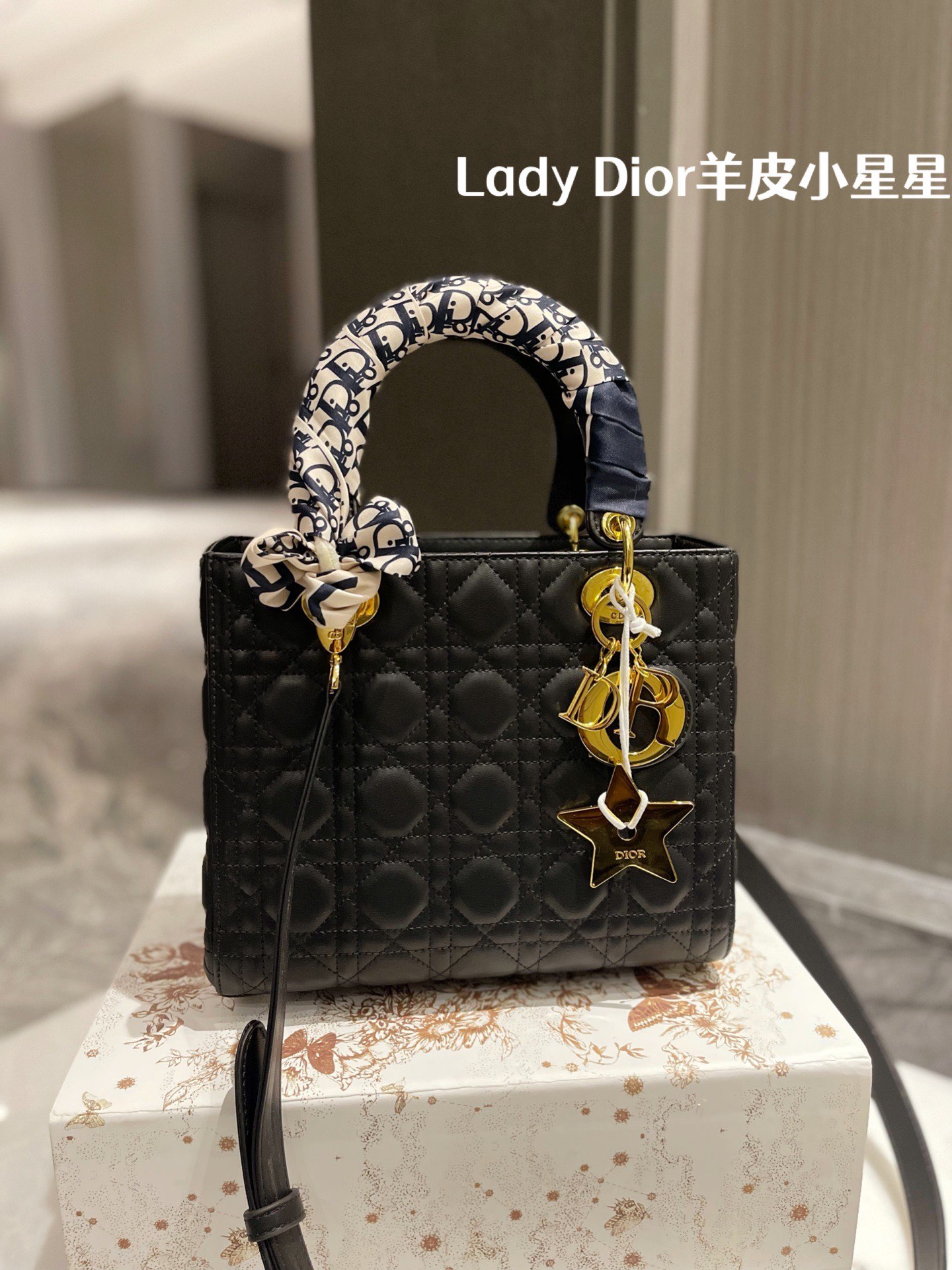 Dior Lady Handbags Crossbody & Shoulder Bags Lambskin Sheepskin