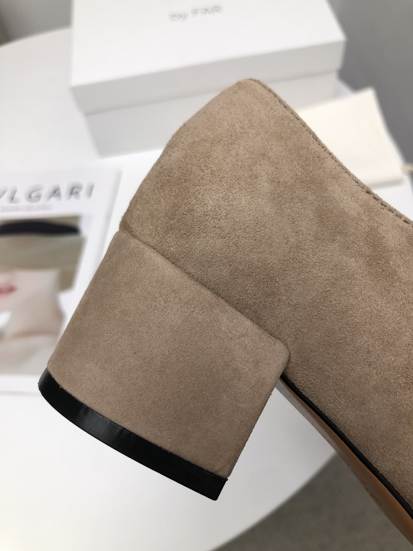 Graceful Artistic Single-Shoe Heels: P7000 Fashion Sheep Backskin High-Quality Design - 图片 7