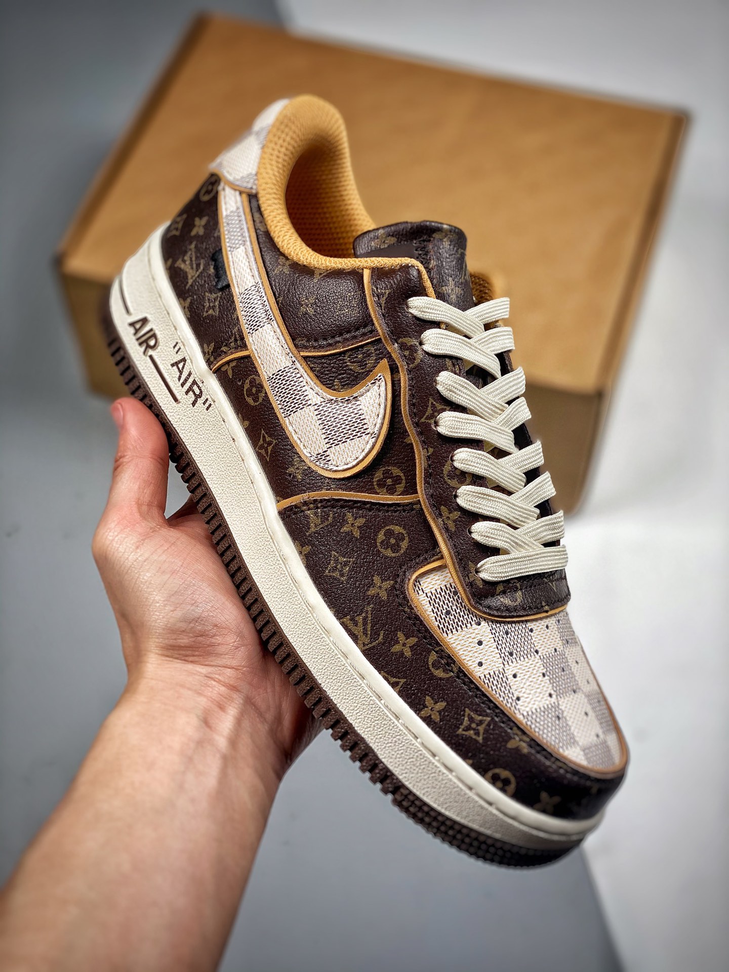 LOUIS VUITTON X Nike Air Force 1 Air Force 1 low-top versatile casual sports skate shoes. Soft, elastic cushioning perf…