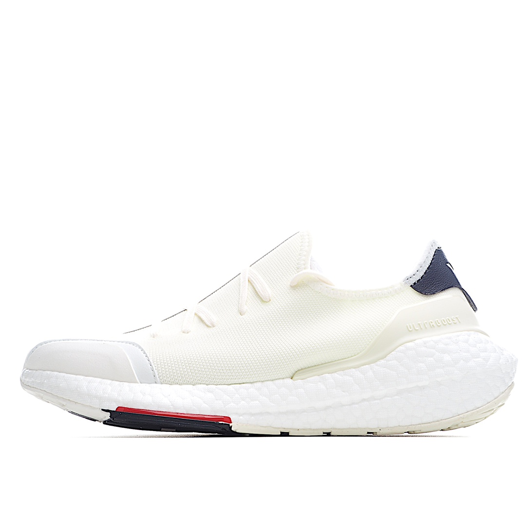 H0 YohjiYamamoto三本耀司主理品牌Y-3 x Adidas Ultra Boost 2021″Black/White/Red”UB2021版袜套式针织鞋面休闲运动慢跑鞋“针织黑白红”