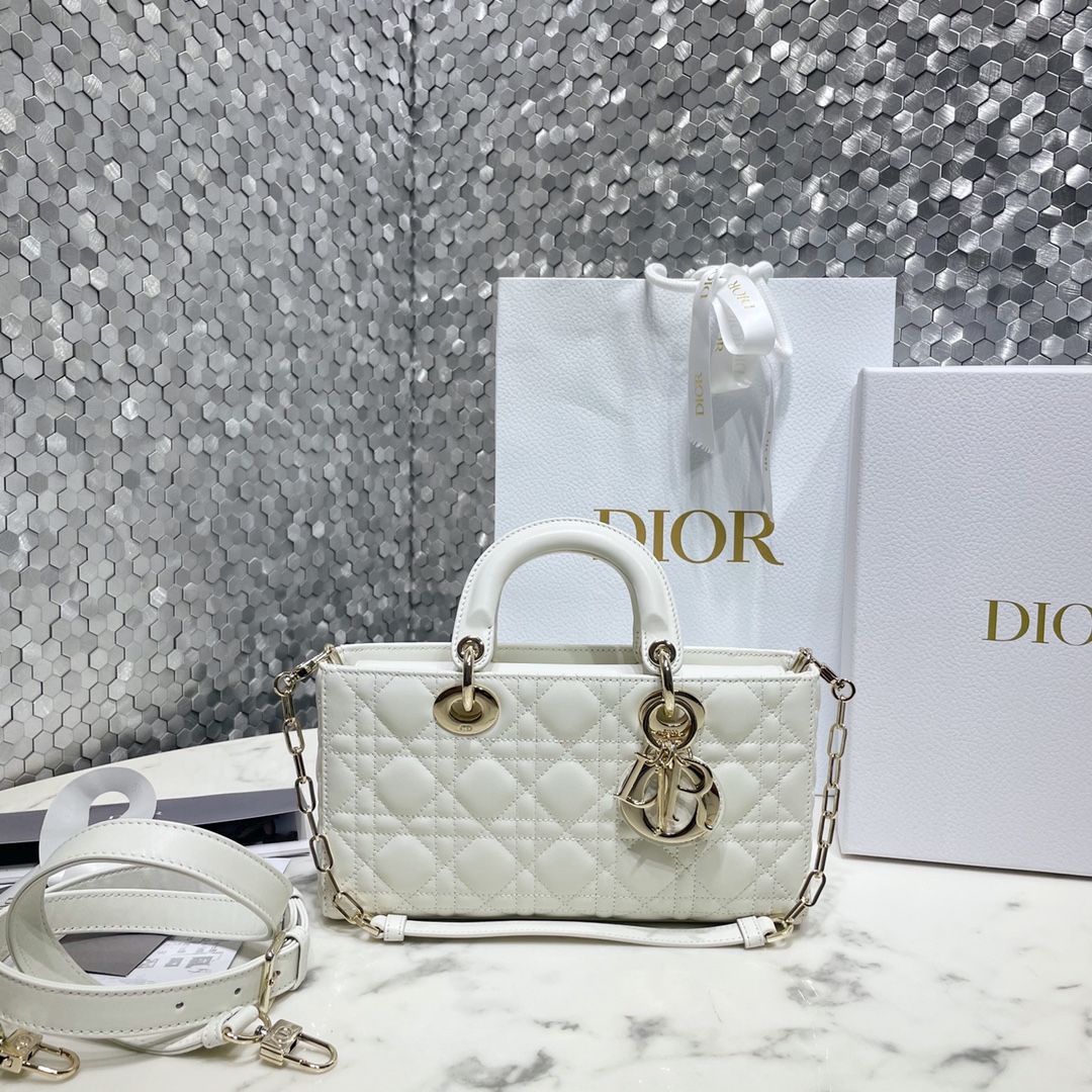 Dior Bags Handbags Gold Sheepskin Lady Chains