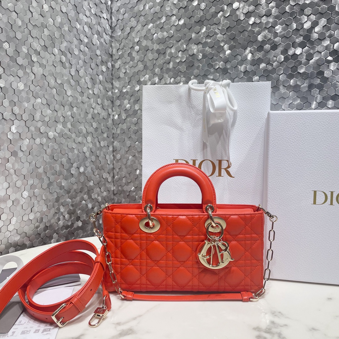 Dior Bags Handbags Gold Sheepskin Lady Chains