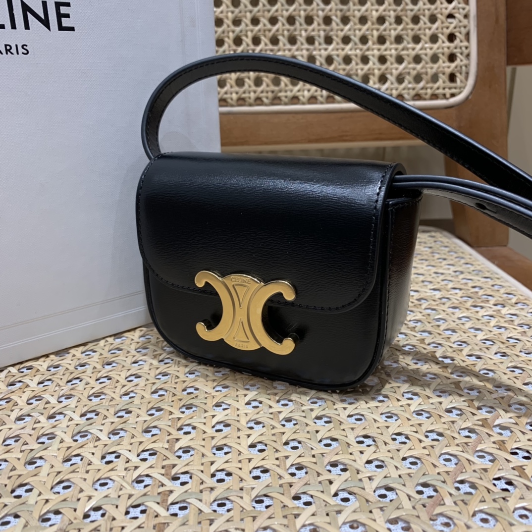 CELINE MINI TRIOMPHE 11CM BAG 10I513黑色