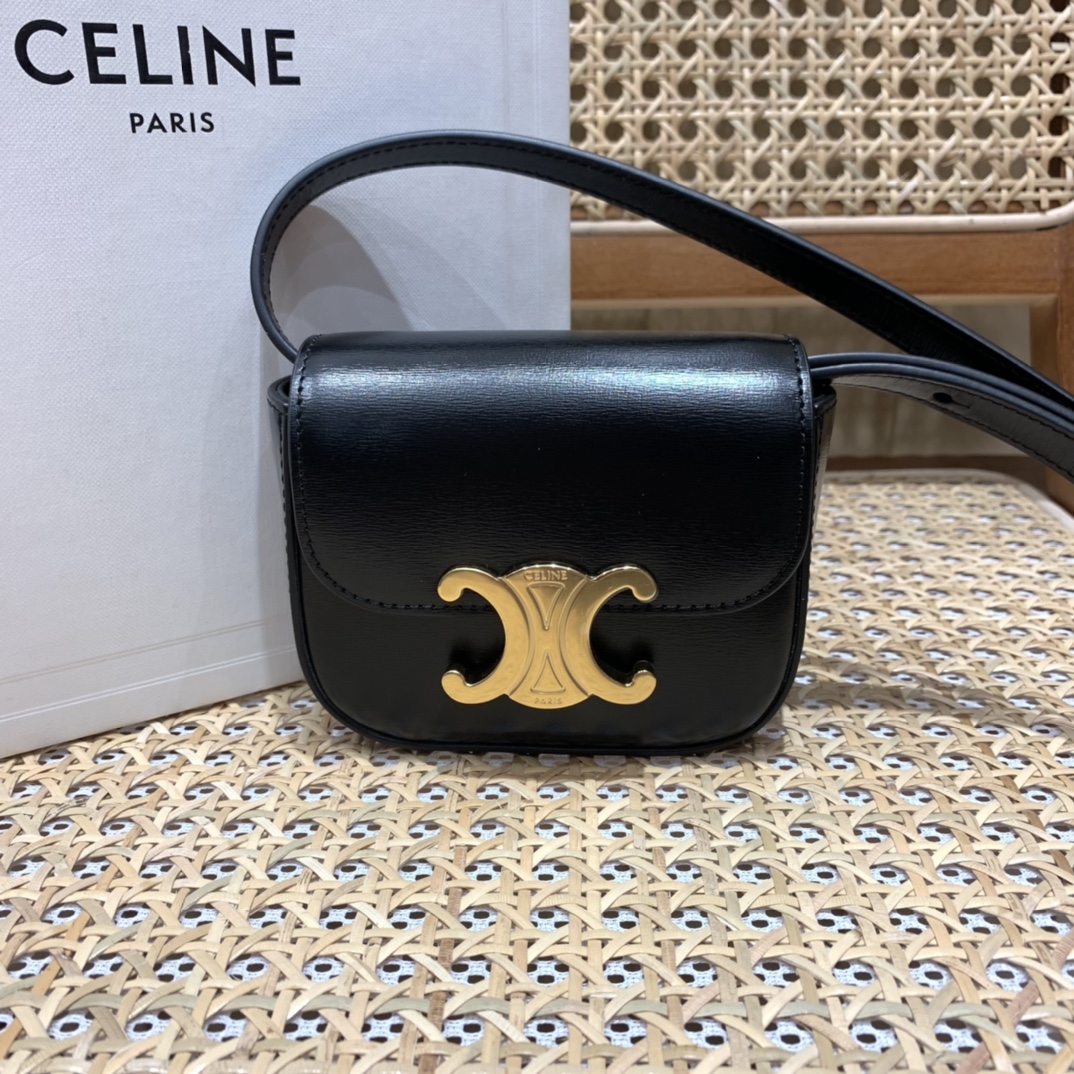 CELINE MINI TRIOMPHE 11CM BAG 10I513黑色