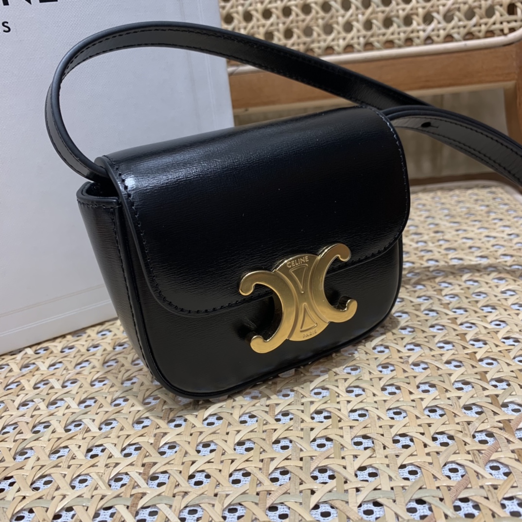 CELINE MINI TRIOMPHE 11CM BAG 10I513黑色