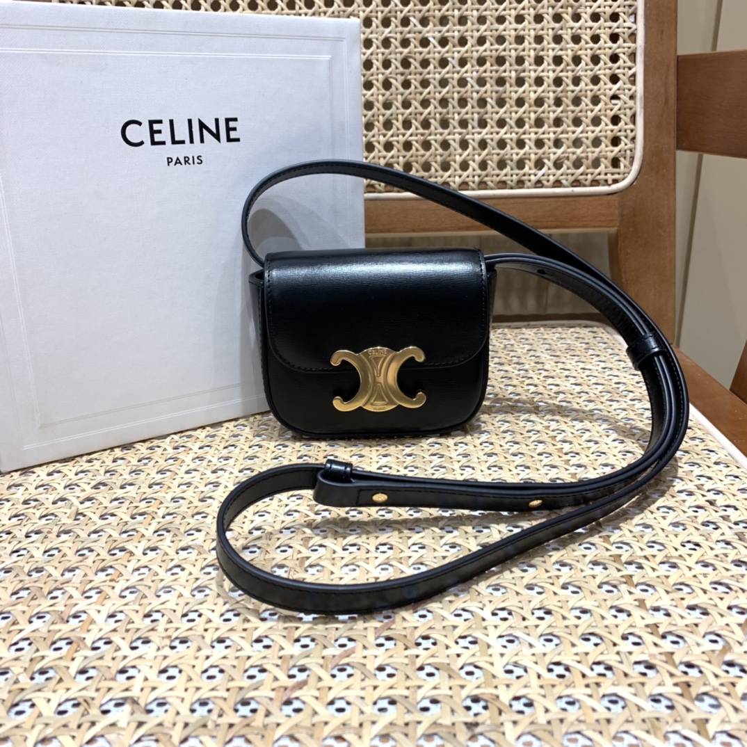 CELINE MINI TRIOMPHE 11CM BAG 10I513黑色