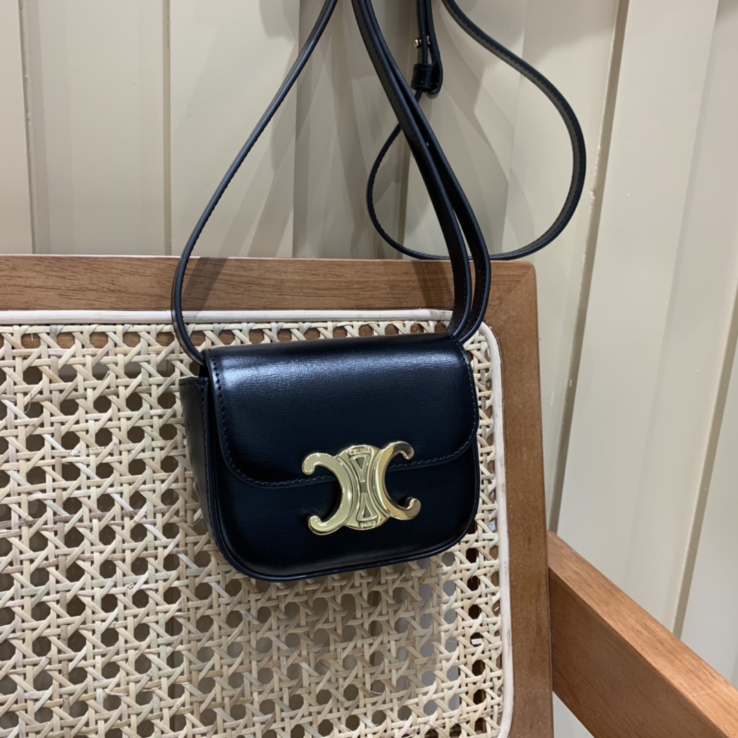 CELINE MINI TRIOMPHE 11CM BAG 10I513黑色