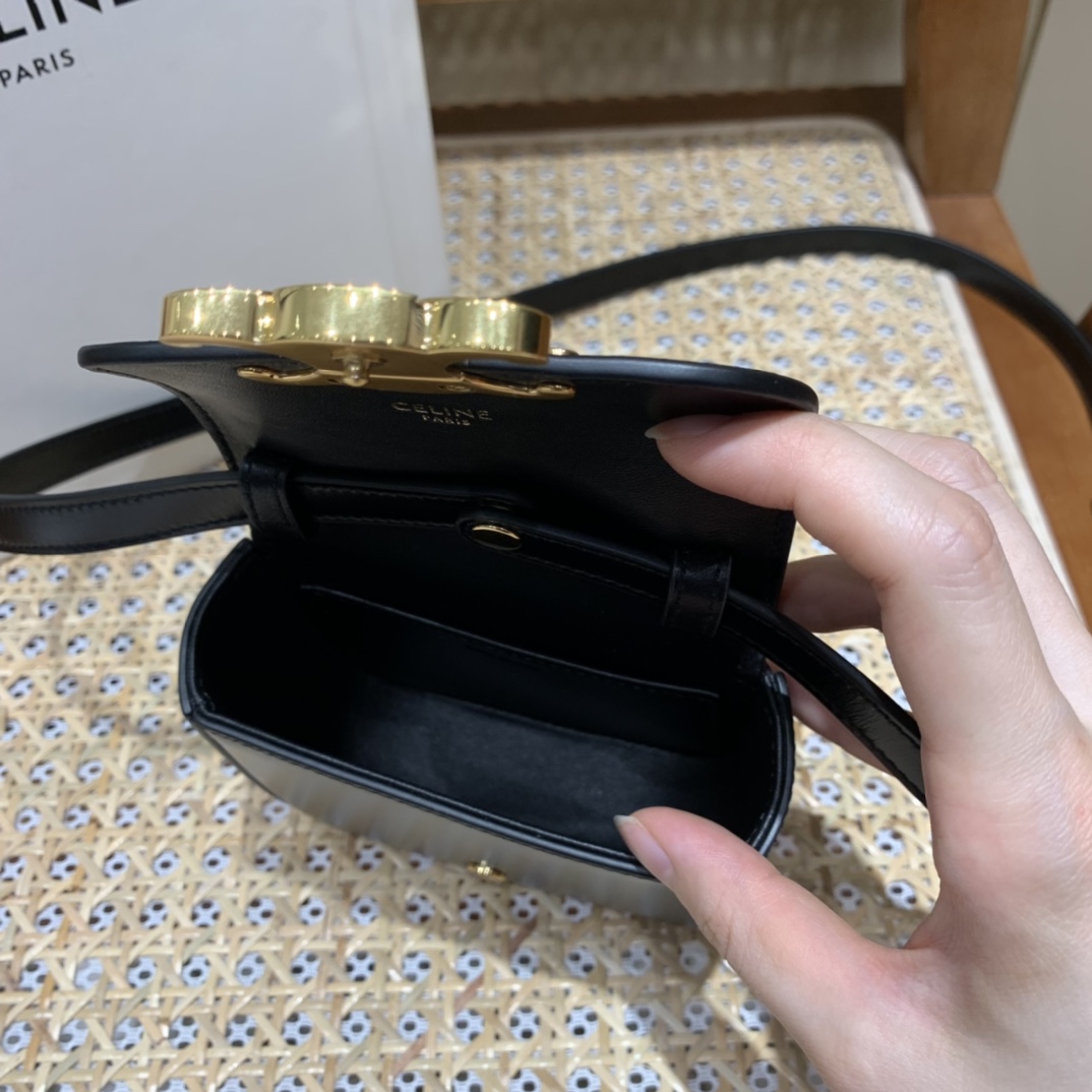 CELINE MINI TRIOMPHE 11CM BAG 10I513黑色
