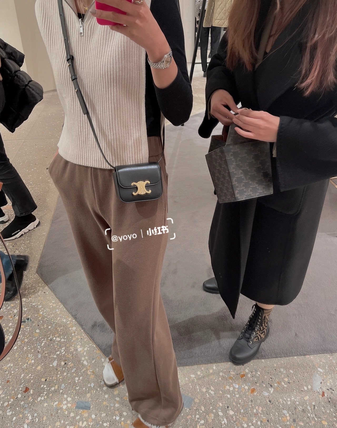 CELINE MINI TRIOMPHE 11CM BAG 10I513黑色