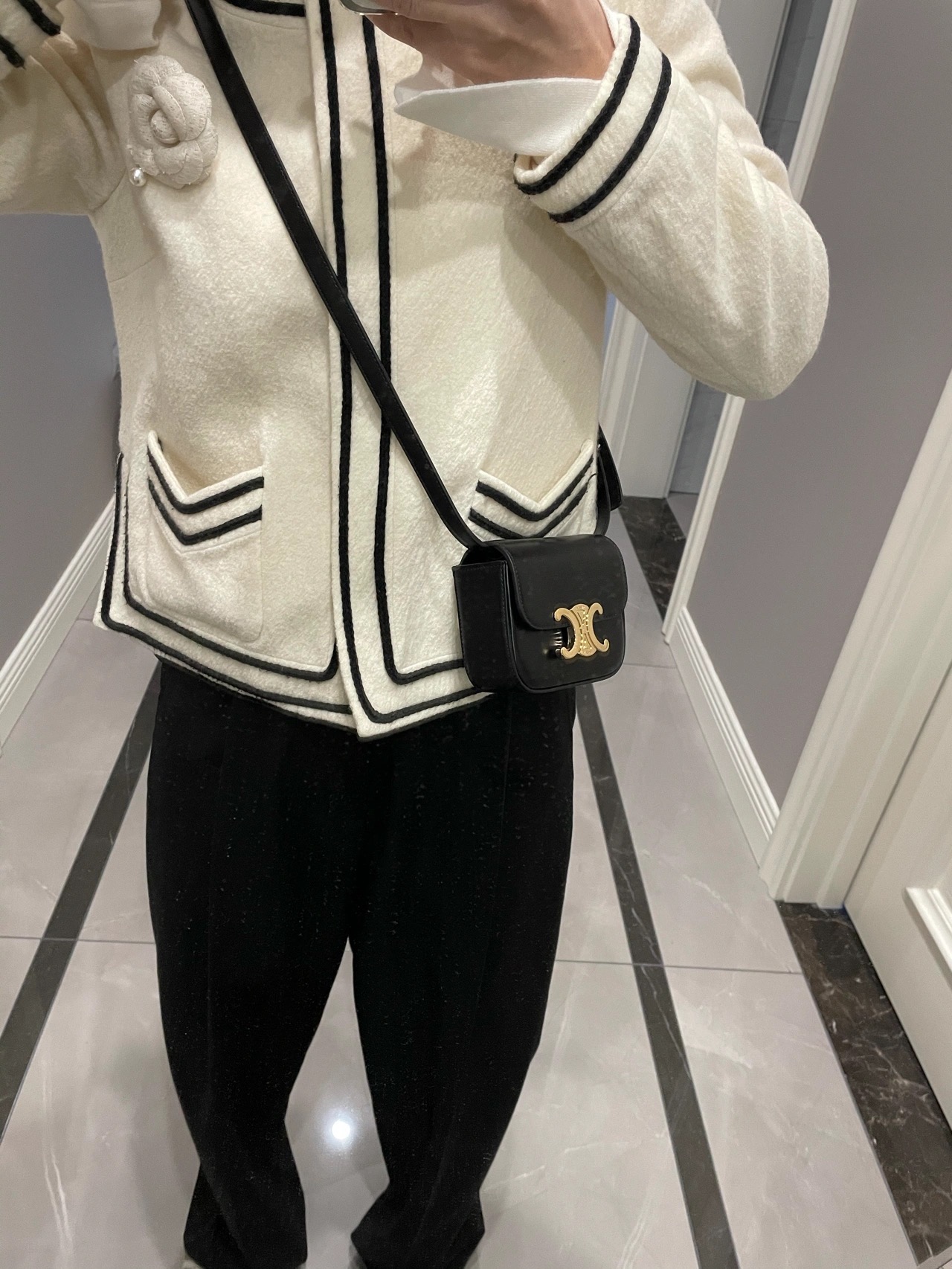 CELINE MINI TRIOMPHE 11CM BAG 10I513黑色