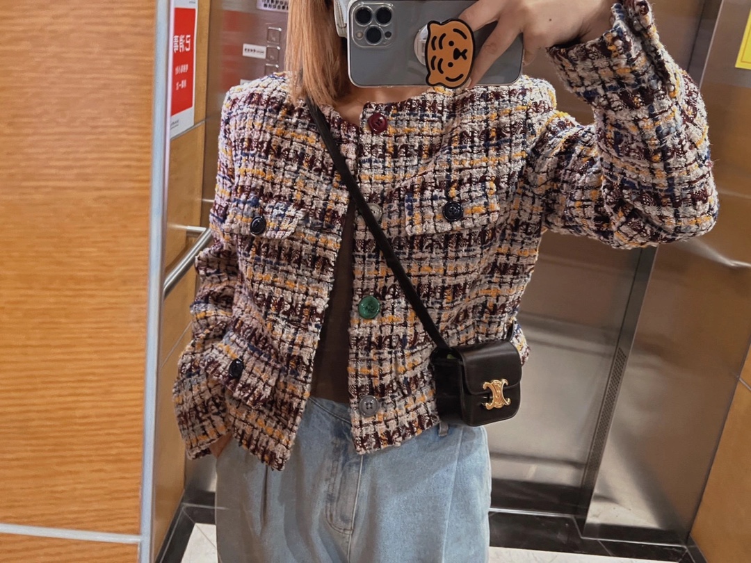 CELINE MINI TRIOMPHE 11CM BAG 10I513黑色