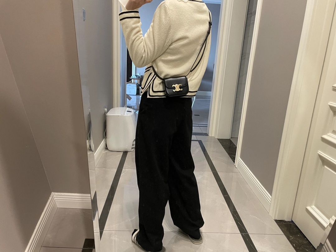 CELINE MINI TRIOMPHE 11CM BAG 10I513黑色