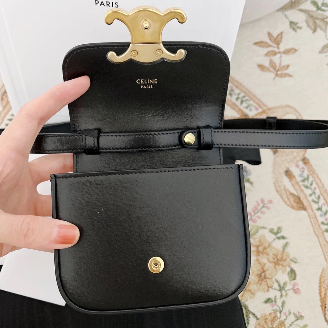 CELINE MINI TRIOMPHE 11CM BAG 10I513黑色