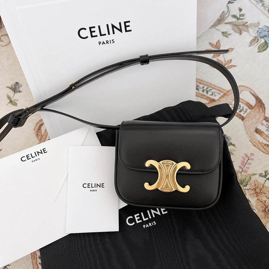 CELINE MINI TRIOMPHE 11CM BAG 10I513黑色