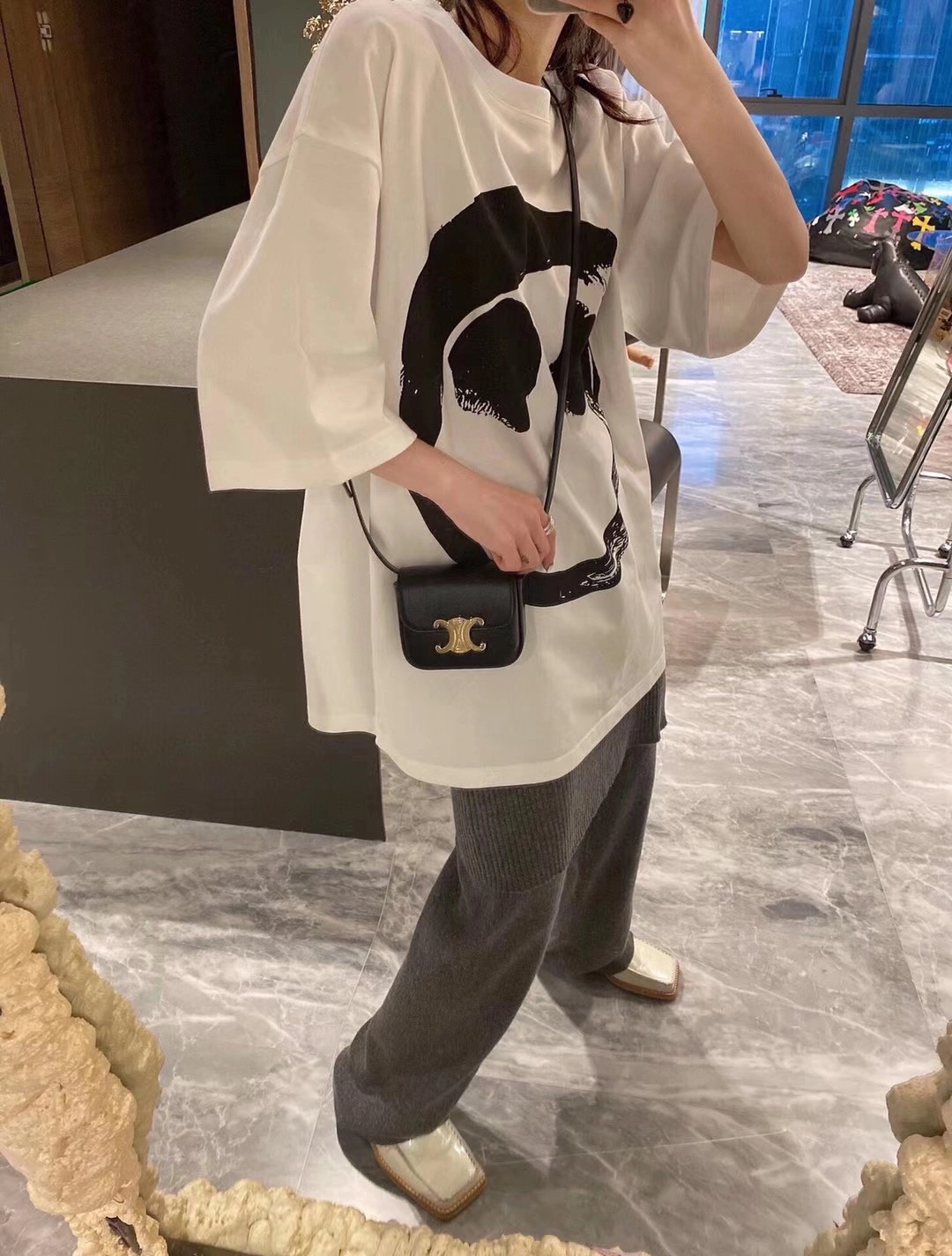 CELINE MINI TRIOMPHE 11CM BAG 10I513黑色