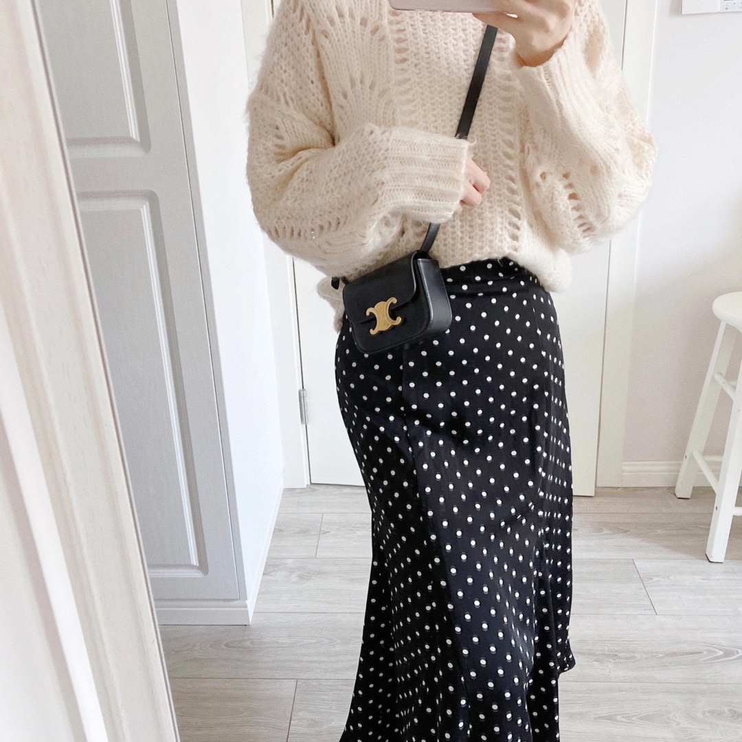 CELINE MINI TRIOMPHE 11CM BAG 10I513黑色