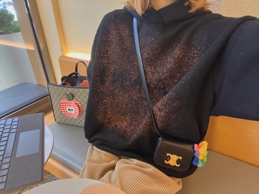CELINE MINI TRIOMPHE 11CM BAG 10I513黑色