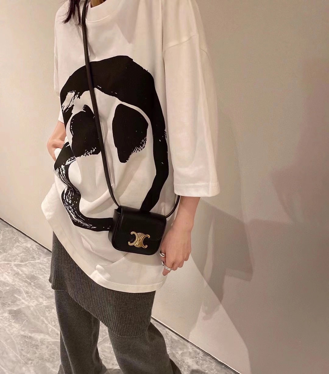 CELINE MINI TRIOMPHE 11CM BAG 10I513黑色
